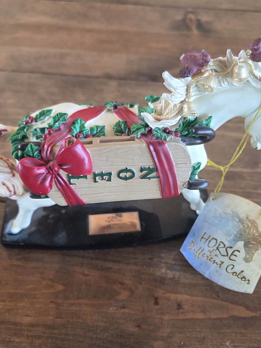 Horse Of DIFFERENT COLOR Holiday Figurine
